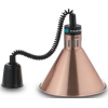 Лампа-мармит подвесная, абажур D275мм бронзовый, шнур регулируемый черный