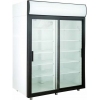 Шкаф холодильный, 1000л, 2 двери-купе стекло, 10 полок, ножки, +1/+10С, дин.охл., белый, канапе, LED