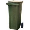 Контейнер для мусора L 55 см w 48см h 96см, 120л, пластик зеленый, крышка без педали