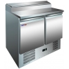 Стол холодильный для пиццы, GN1/1, L0.90м, 2 двери глухие, ножки, +2/+8С, нерж.сталь, дин.охл., агрегат нижний, короб 5GN1/6