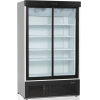 Шкаф холодильный для напитков, 895л, 2 двери стекло, 5 полок, ножки+колеса, +2/+10С, дин.охл., белый, R290a, LED