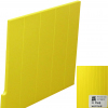 Панель декоративная нижняя для прилавков RD10A, RC31-32-33A линии раздачи Refettorio,  700х20х860мм, боковая, правая, Н.Риф желтый матовая люкс