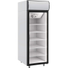 Шкаф холодильный,  700л, 1 дверь стекло, 5 полок, ножки, +1/+10С, дин.охл., белый, канапе и рамка чёрные, LED, R290