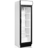 Шкаф холодильный для напитков, 372л, 1 дверь стекло, 4 полки, ножки+колеса, +2/+10С, стат.охл.+вент., белый, канапе LED, R600а, LED