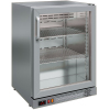 Шкаф холодильный для напитков (минибар), 110л, 1 дверь стекло, 2 полки, 4 ножки, +1/+10С, дин.охл., нерж.сталь, без столешницы, R290