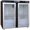 Модуль барный холодильный,  900х563х900мм, без борта, 2 двери стекло, ножки, +2/+8С, темно-серый, дин.охл., агрегат сзади, R290