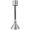 Лампа-мармит подвесная, абажур D267мм глянцевый серый, шнур регулируемый черный, лампа прозрачная без покрытия