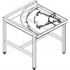 Стол выходной для машин посудомоечных RX COMPACT и EVO DIHR LC 77/2 ANTI-CLOCKWISE
